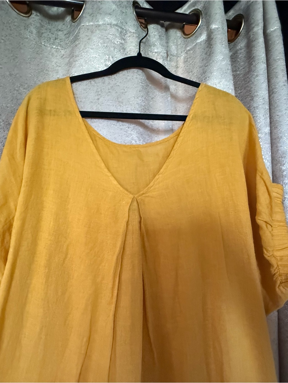 Kealopiko Mustard Yellow Dress with Flowers - Picture 3 of 6
